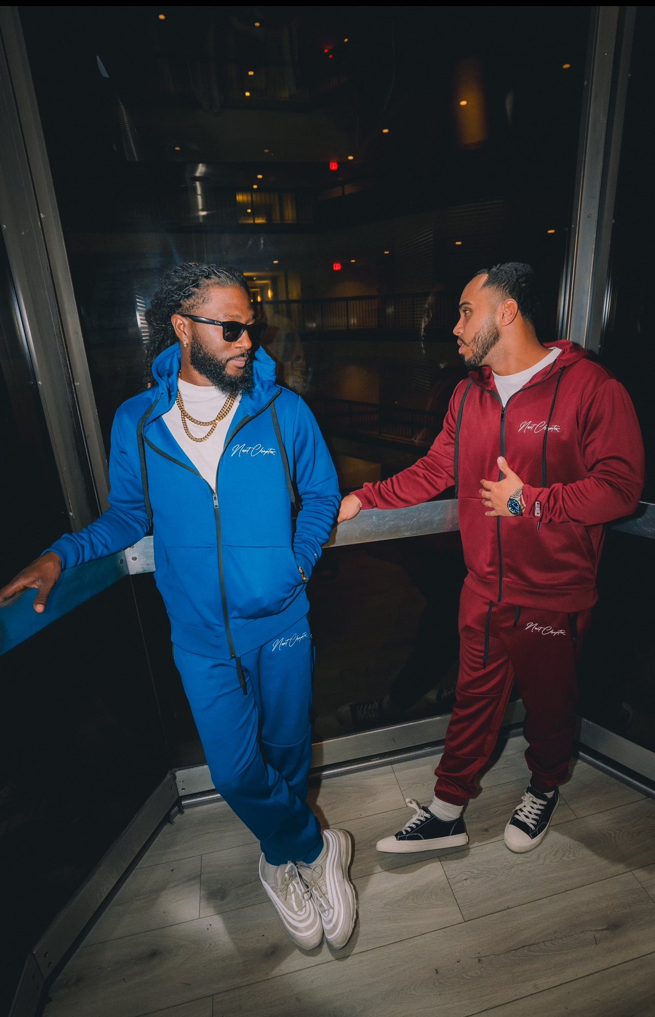 Track Tech Zip Up Set. Nipsey Blue.
