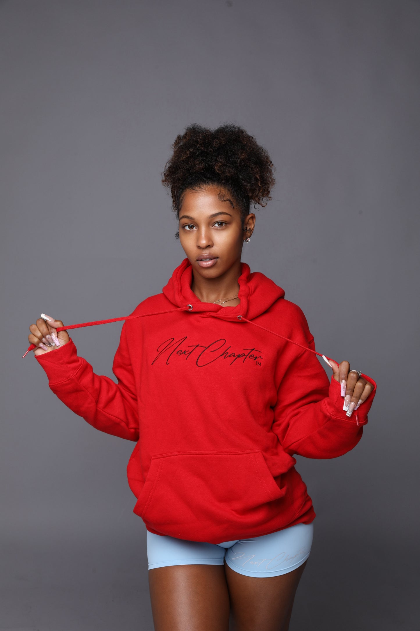Heavy Blend Fleece Hoodie Red & Black