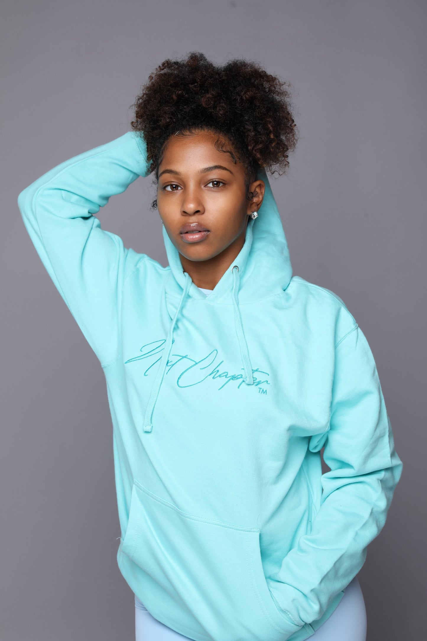 Heavy Blend Fleece Hoodie Mint.