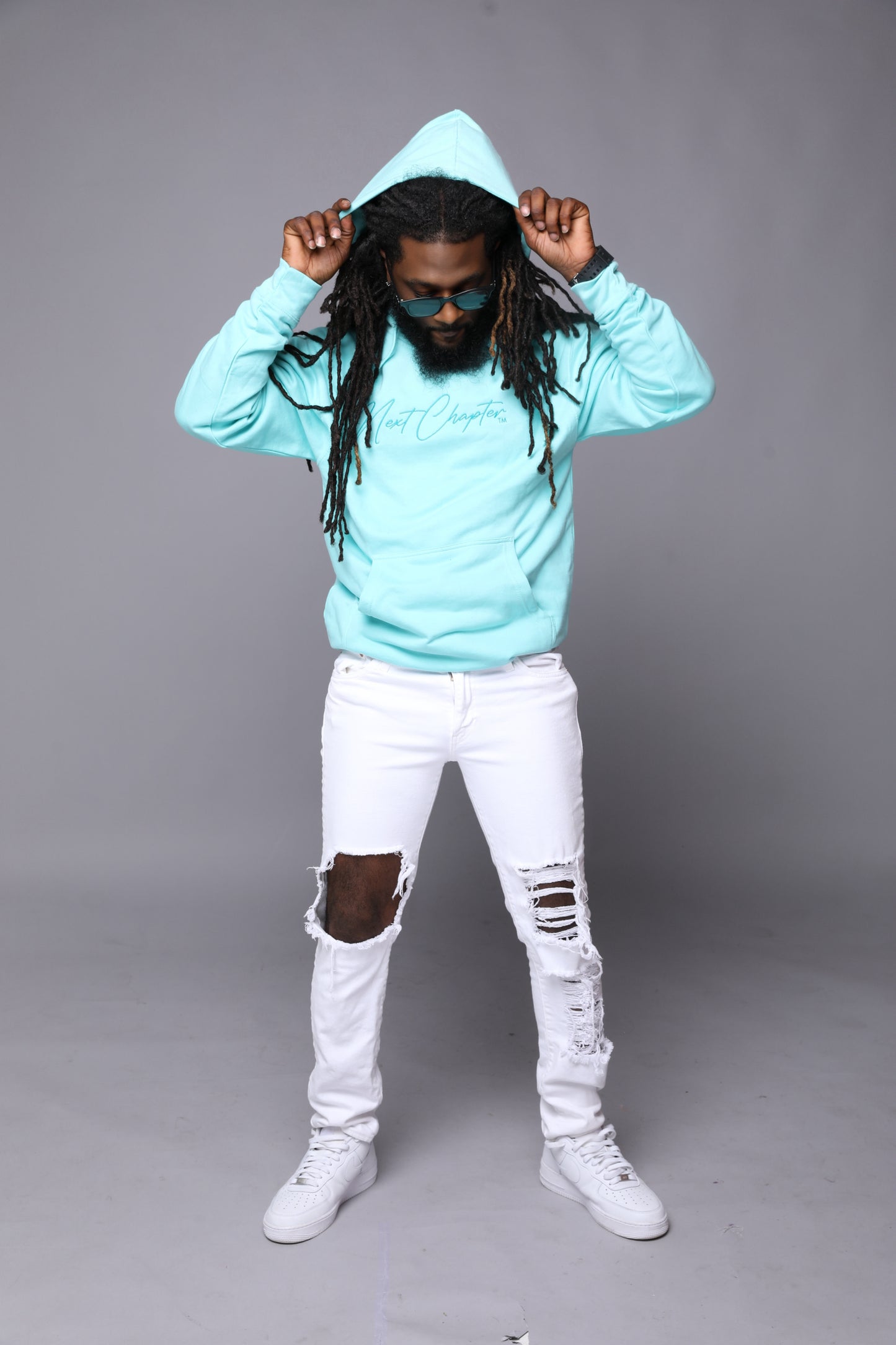 Heavy Blend Fleece Hoodie Mint.
