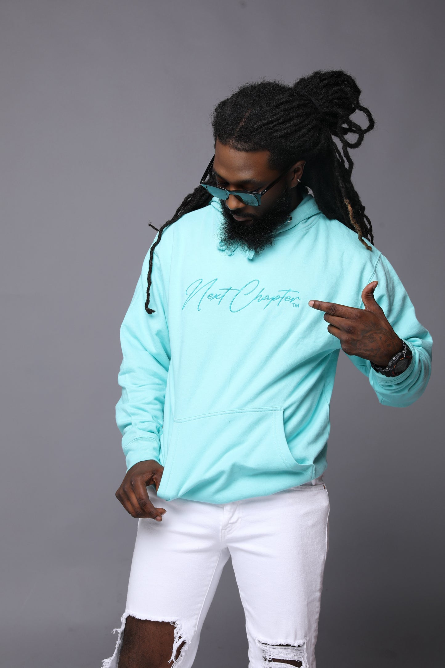 Heavy Blend Fleece Hoodie Mint.