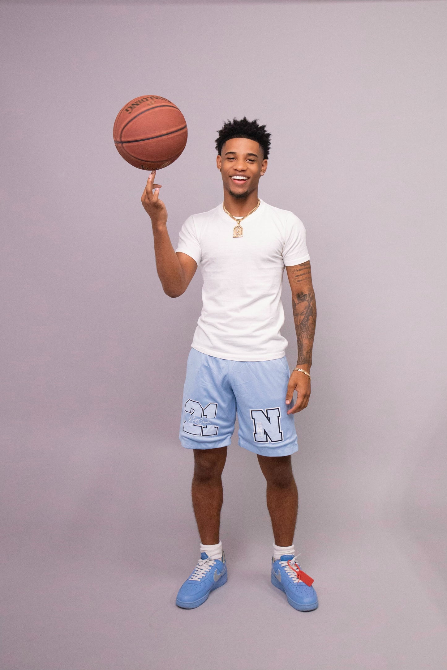 North Carolina Blue Luxury Mesh Shorts.