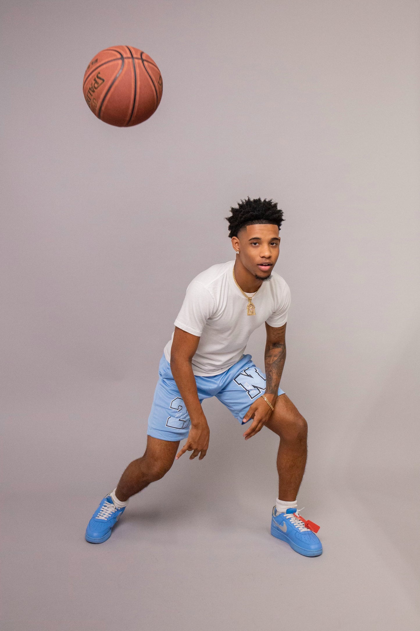 North Carolina Blue Luxury Mesh Shorts.