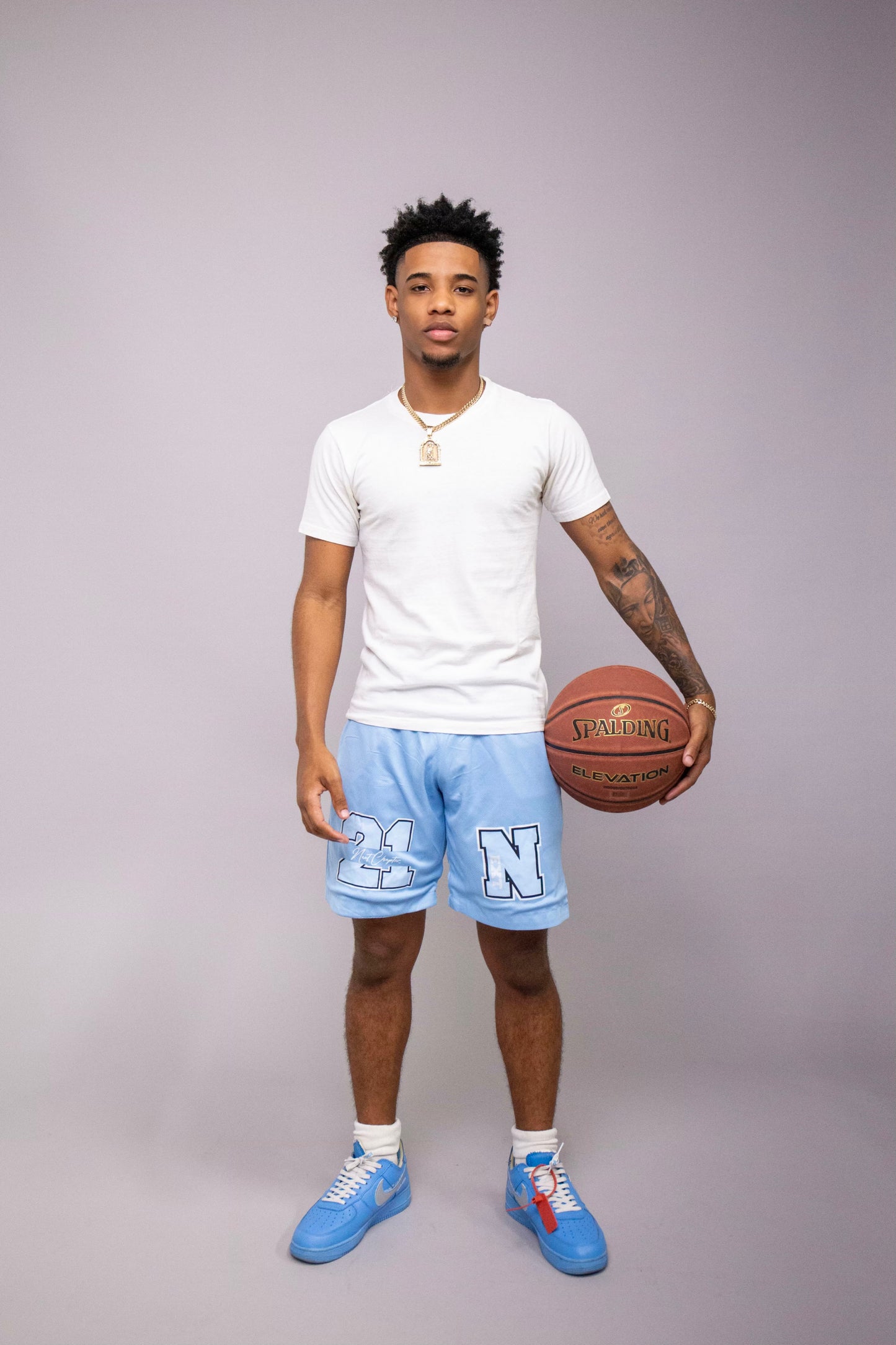 North Carolina Blue Luxury Mesh Shorts.