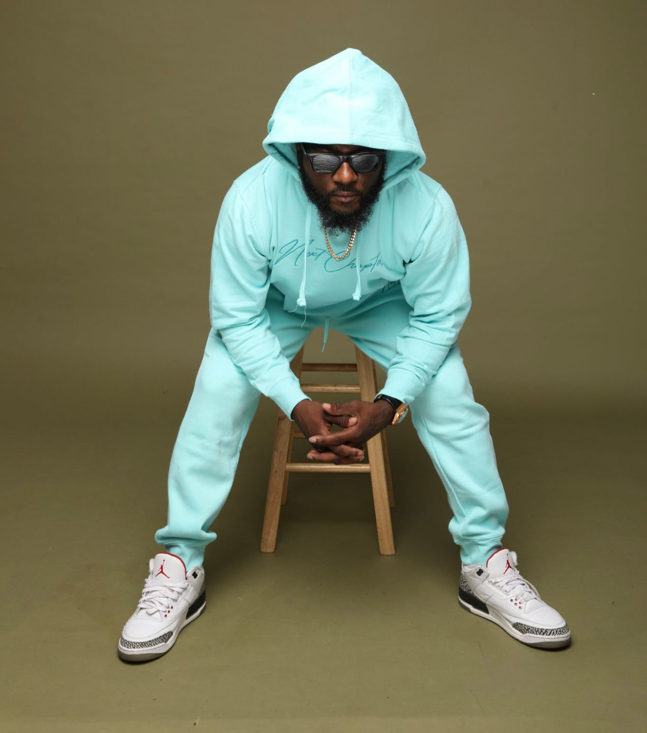 Heavy Blend Fleece Hoodie Sweatsuit Mint